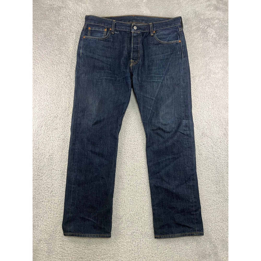 Levi's 501 Jeans Men 38x30 (Tag 36x30) Blue Original Fit Straight Leg Denim